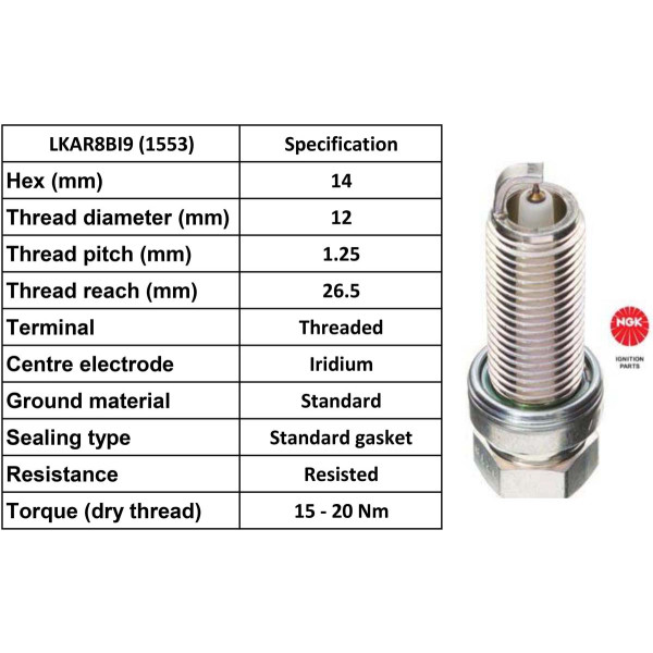 NGK NGK Spark Plug LKAR8B19 Plugs [Box 4]